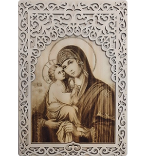 Икона с окладом Божья Матерь "Почаевская"